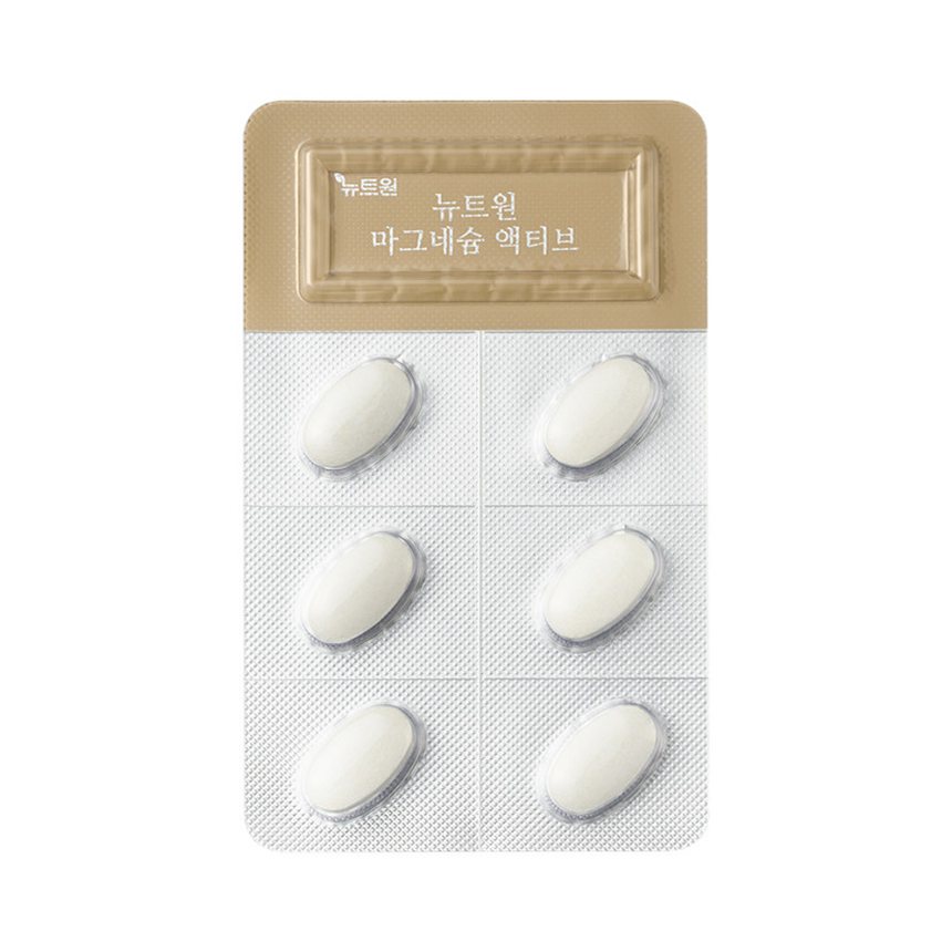 뉴트원 마그네슘 액티브 350mg 약사개발 성인 임산부 청소년 영양제 30정, 4개